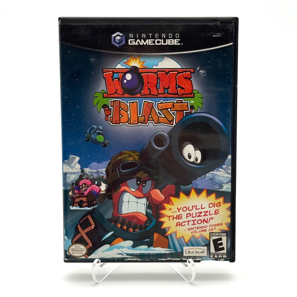 Worms Blast Nintendo GameCube 2002 Complete CIB Video Game